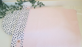 Doekydeken babyroze met dots SALE