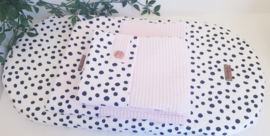 Doekydeken babyroze met dots SALE