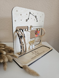 Gepersonaliseerd Houten Sieradenrekje met Sterrenbeeld