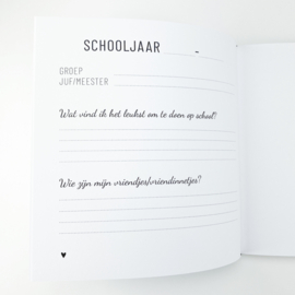 Schoolfotoboek gouden hartje