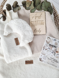 Deken Baby Beige Wafel & Teddy Kort
