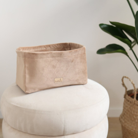 Commode mandje Luxe Velvet S OKERGEEL