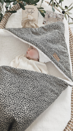 Badcape pante mini zand/ teddy
