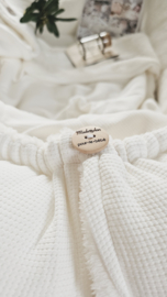 Babynestje Knit wit / Teddy kort