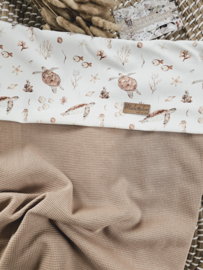 Deken Knit Mokka / Schildpad