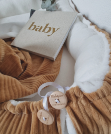 Babynestje Camel Rib / Teddy Kort