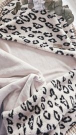 Badcape Panter Teddy / Beige Velvet