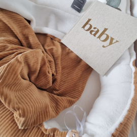 Babynestje Camel Rib / Teddy Kort