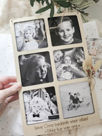 Foto Frame 6 ~ Met gedroogde bloemen