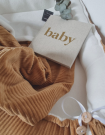 Babynestje Camel Rib / Teddy Kort