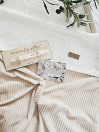Deken Champagne Velvet Rib / Teddy kort