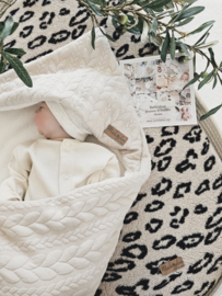 Badcape Brei Sad Beige / Teddy kort
