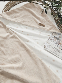 Badcape Beige Velvet / Klaver