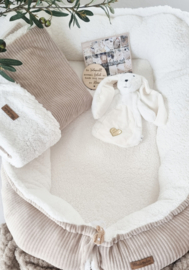 Babynestje Greige Velvet Rib / teddy