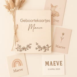 Bewaarbundel geboortekaartjes Kersenbloesem