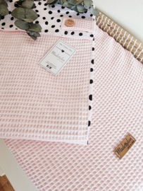 Doekydeken babyroze met dots SALE
