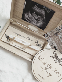 Zwangerschapstest Bordje ~ Kersenbloesem Baby on the way