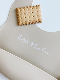 SIlicone Slabbetje Oysterbeige