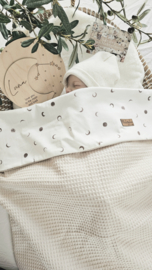Deken Baby Beige Wafel & Maan