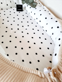 Babynestje Velvet Rib Champagne/ Dots