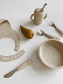 Bestekset RVS oysterbeige eendjes