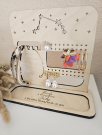 Gepersonaliseerd Houten Sieradenrekje met Sterrenbeeld