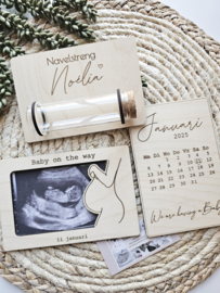 SETJE Echofotolijstje Zwanger Belly + Kalanderkaartje