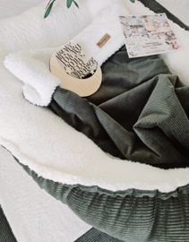Babynestje Groen Velvet Rib / Teddy