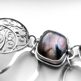 armband met labradoriet