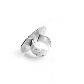 ring met dendriet-agaat