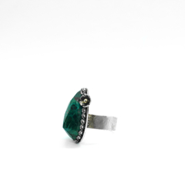 Ring met chrysocolla