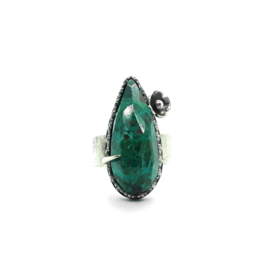 Ring met chrysocolla