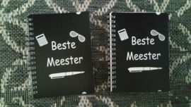 Notitieboekje Beste meester ( Zwart, A6)