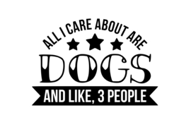 T-shirt Dames - All I Care About Are Dogs