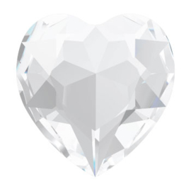 4800 Fancy Stone heart 6.6 x 6 mm crystal F (001) p/6