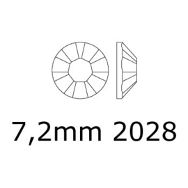 2028 plaksteen 7,2 mm / SS 34 jonquil AB F (213 AB) p/12