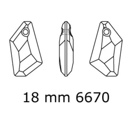6670 hanger De-Art Pendant 18 mm crystal (001) p/2