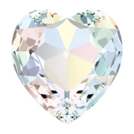 4800 Fancy Stone heart 15.4 x 14 mm crystal AB F (001 AB) p/2