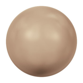 5818 Parel 8 mm (half ingeboord) Crystal bronze pearl (001 295) p/12