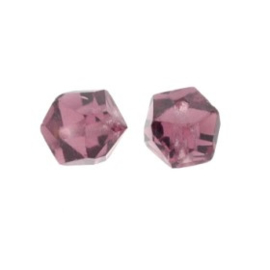 glaskraal rondell 6 x 9 mm amethyst p/20