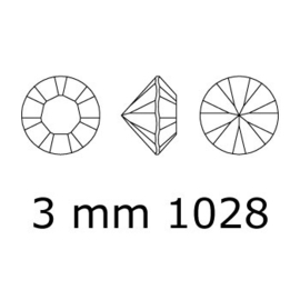 1028 Xilion Chaton puntsteen 3,00 mm / PP 24 light azore F (361) p/50