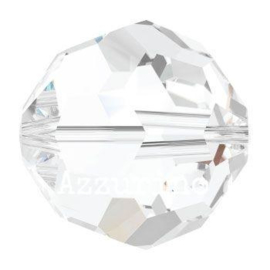 5000 kraal rond facet 4 mm crystal (001) p/20