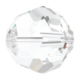 5000 kraal rond facet 5 mm crystal (001) p/20