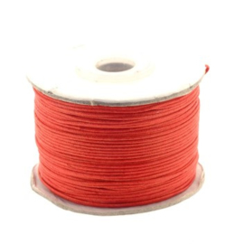 waxkoord 0.5 - 1mm rol p/100 meter rood