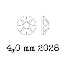 2028 plaksteen 4 mm / SS 16 greige F (284) p/50