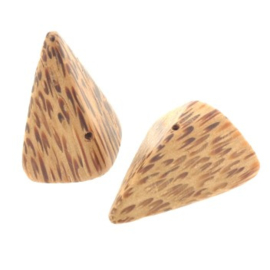 kraal palmhout triangle nugget 25 x 20mm p/20