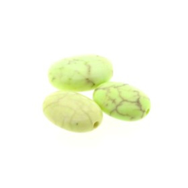 kraal steen howlite lime 13x10mm p/10