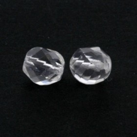 glaskraal facet geslepen 10 mm crystal p/20