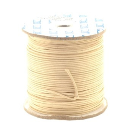 waxkoord 1.5 mm rol p/100 meter creme