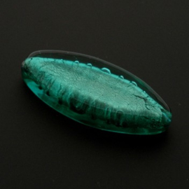 glaskraal lang ovaal 18 x 12 mm emerald p/5